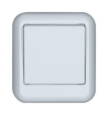 Schneider Electric  Прима  Белый  Выключатель 1-клавишный (250В, 6А) (индивидуальная упаковка) IP20 открытая установка A16-051-BI