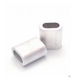 Зажим (наконечник) троса прижимной 4 мм DIN 9093 (2 шт) - ярлык Tech-Krep