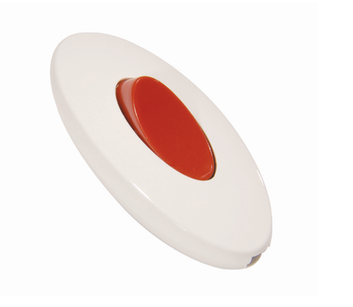 MAKEL Выключатель для бра проходной Белый/Красный 10080