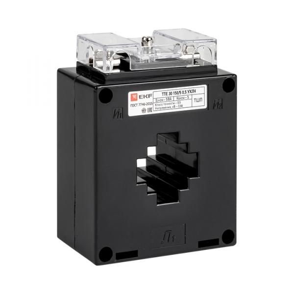 Трансформатор тока  EKF  ТТЕ-30-150/5А класс точности 0,5