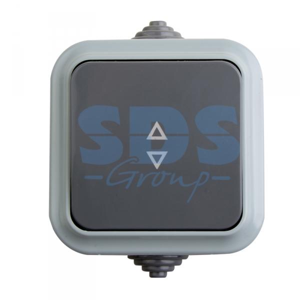 Выключатель на два направления одноклавишный для открытой установки  влагозащищенный Rexant  IP 54, 10 А 78-0522