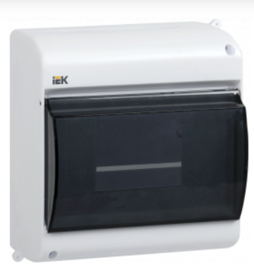 Бокс навесной IEK ЩРН-П- 6  MKP42-N-06-30-09 КМПн для 6 автоматов открытая установка с прозрачной крышкой